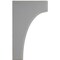 Ekena Millwork 3 1/2"W x 6"D x 10"H Clarksville Wood Vintage Decor Bracket, Pebble Grey BKTWD04X06X10CVPG - alternate 2